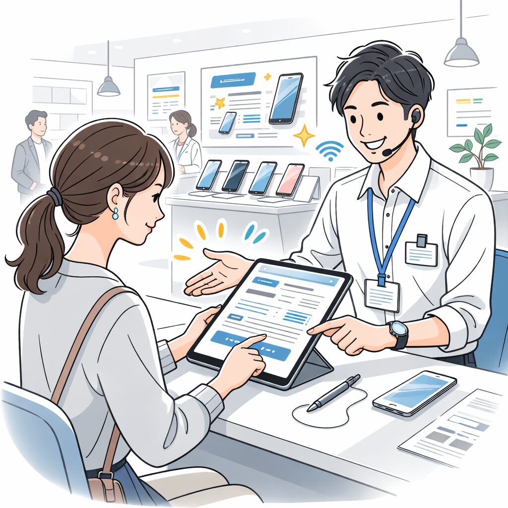 接客・業務支援の現場イメージ